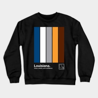 Louisiana State Flag  // Original Minimalist Artwork Poster Design Crewneck Sweatshirt